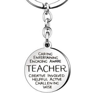 TEAHCER  KEYCHAIN WITH INSPIRING WORDS